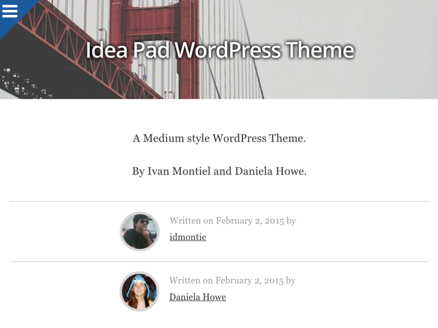 Idea Pad WordPress Theme