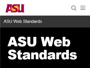 ASU Web Standards