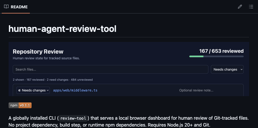 Review Tool Repo